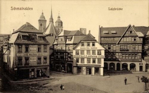 Schmalkalden salzbrücke - ak,