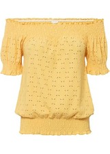 Carmenshirt Gr. 36/38 Gelb