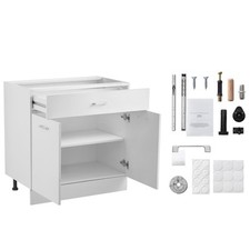 Küchenschrank Unterschrank Montagefertig mit Schublade 800x475x816mm