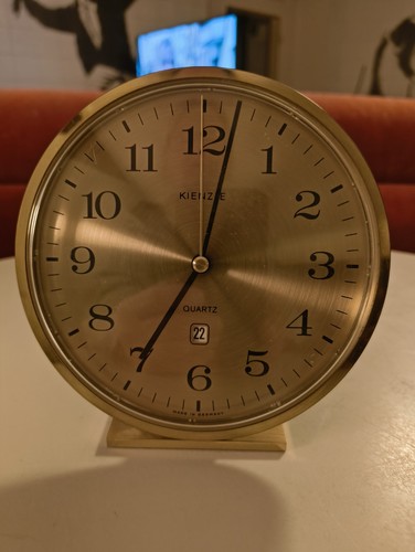 Tischuhr kienzle datum rund - datum,