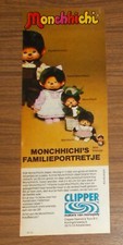 Seltene Werbung Clipper MONCHHICHI - Familienporträt 1981