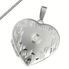 Locket Heart Cubic Zirconia