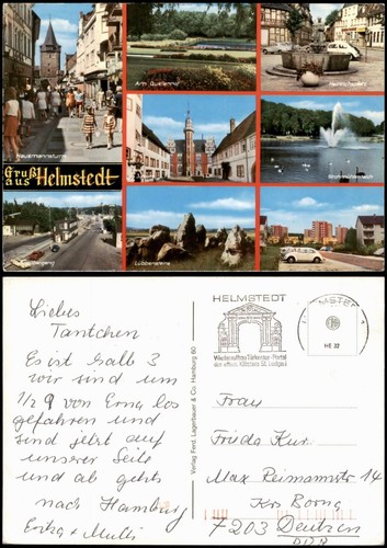 Ansichtskarte helmstedt - ansichtskarte,