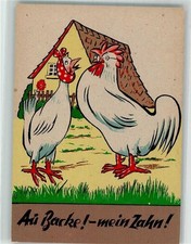 39839621 - Humor Huehner Au Backe mein Zahn Brima Bilderkarten T.K. Nr. 3 Tier,