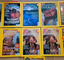 10 Hefte National Geographic aus 1999 bis 2003