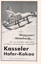 Kasseler Hafer Kakao - 1931 - Historische Werbung - Reklame ~16x25cm