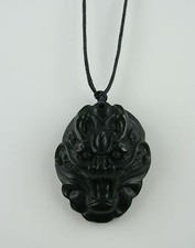 Drachen Kopf Anhänger Nephrit Jade Carving Drache