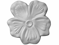 3D Wandtattoo Violetta 4 Stück Wanddeko Blume Polystyrol Flower Ornament Relief
