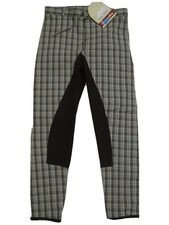 CAVALLO Damen Reithose Champion braun beige kariert Vollbesatz 42/44 Neu LP 159€