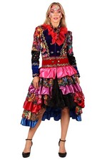 edle bunte Kostüm Jacke lang