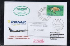 KENYA TO RYANAIR FFC ERSTFLUG ALICANTE SPAIN - FRIEDRICHSHAFEN ZEPPELIN NT