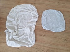 Spannbettlaken 90-100x200 + ca. 60x120 Baumwolle Spannbetttuch Laken Bettlaken 