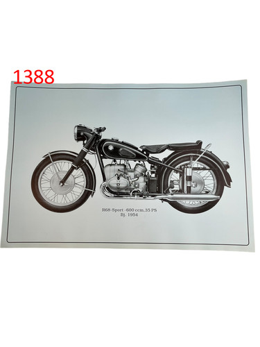 Poster plakat bmw r68 sport - bmw, r68-sport