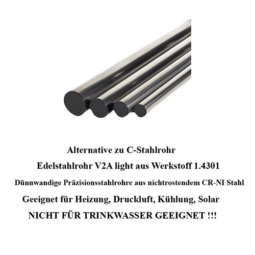 Edelstahlrohr light 4301 v2a - edelstahlrohr, 1.4301