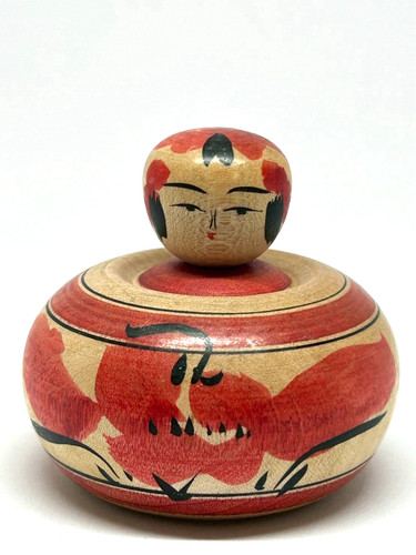 Traditionelle kokeshi puppe - kokeshi-puppe, im