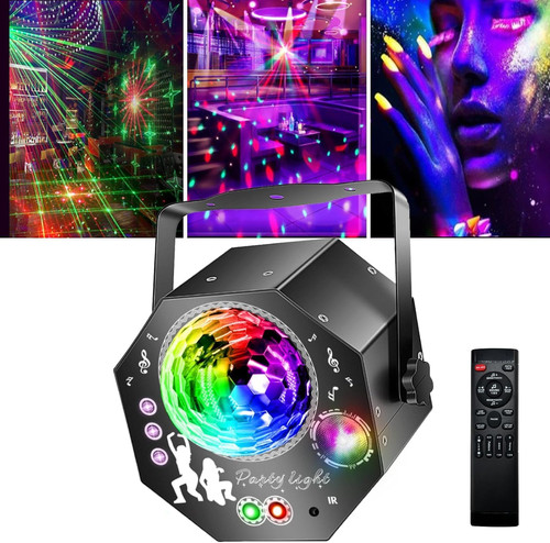 Discokugel mit motor - 4-in-1,