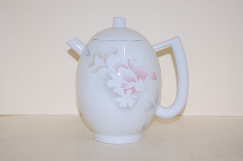 Kaffeekanne city rote blume - kaffeekanne,
