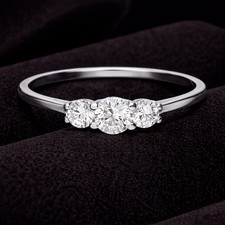 Trio Cluster Ring Sterling