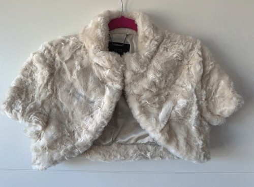 Eleganter kunstfell bolero - eleganter,