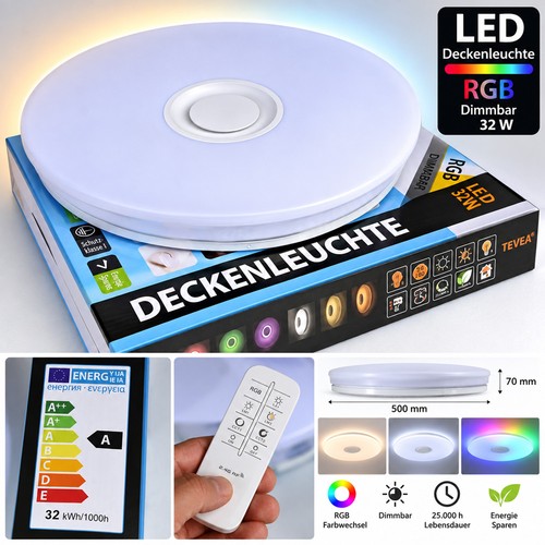 32w led deckenleuchte rgb - 32w,