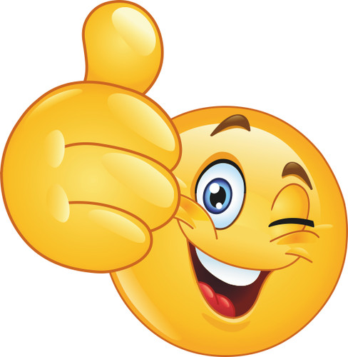 Aufkleber daumen hoch smiley - aufkleber,