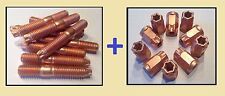 10 STÜCK OPEL Stehbolzen + M8 Turbo Kupfermutter / Z20LET,Z20LEH,Z20LEL,Z20LER