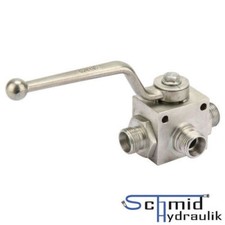 Aktion! 3/2-Wege Hahn Hydraulik 12L Außengewinde M18x1,5 Umschalthahn Kugelhahn