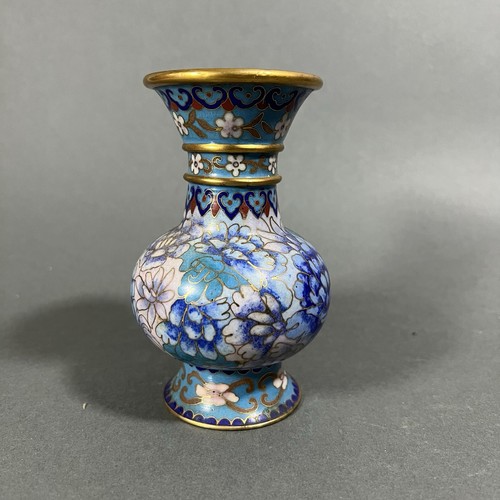 Emallierte cloisonne vase mit - vase,