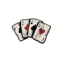 Pik Ass Aufkleber Sticker Herz