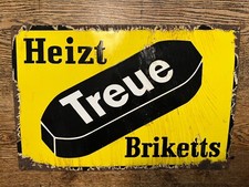 Heizt Treue Briketts Emaille