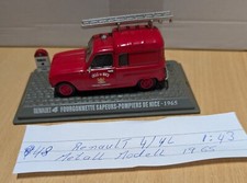 Feuerwehr Leiterwagen  Renault R4 Fourgonnette Sapeurs-Pompiersde nice - 1  1:43