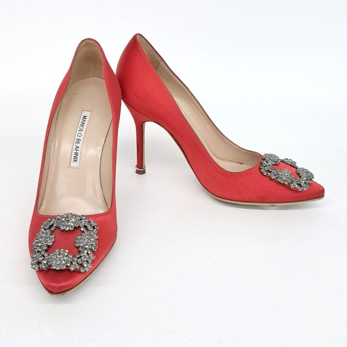 Manolo blahnik satin - manolo, schuhe