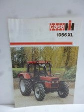 CASE IH International 1056 XL Traktor Original altes Schlepper Prospekt 2 Seiten