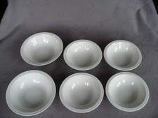 Arzberg Secunda 2075  weiß 6 Dessertschälchen Kompott, Salat Dm 13,4 / 15, 4 (2)