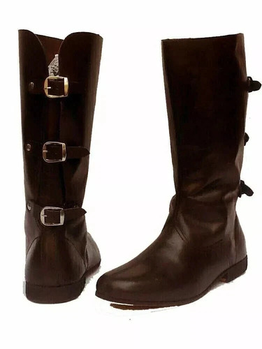 Mittelalter leder stiefel - leder,