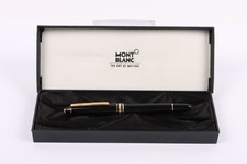 Montblanc Meisterstuck Rollerball Pen Black Casing & Gold Plated Box PK1453183