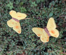 2 Schmetterlinge  KERAMIK -