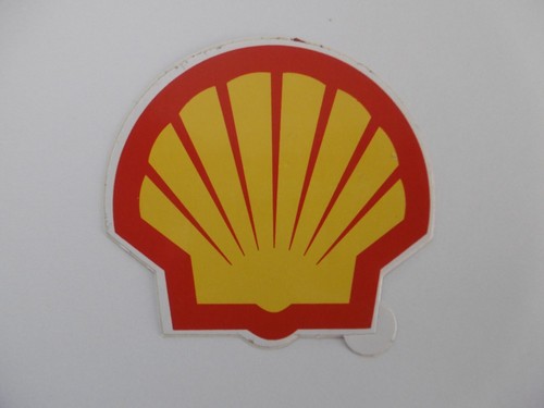 Werbe aufkleber shell - shell, muschel