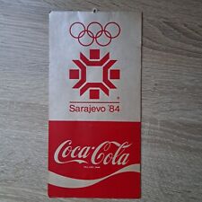 *Wimpel*SARAJEVO 1984*Coca-Cola*Olympia Winter 1984 Sarajevo*Coke*Flagge*