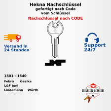 Hekna Nachschlüssel gefertigt
