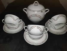 Kaiser Porzellan  *** TIVOLI ***  6 Suppentassen 6 Untertassen & 1 Terrine 