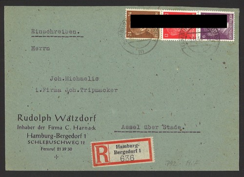 Deutsches reich 1944 brief - deutsches,