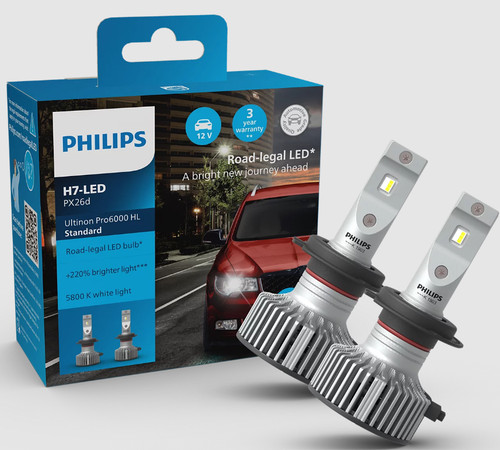 Philips ultinon pro6000 led - pro6000, h7
