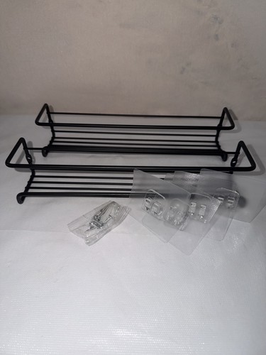 Gewürzregal schwarz metall - 2x,