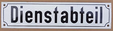 Dienstabteil Bahnschild DB