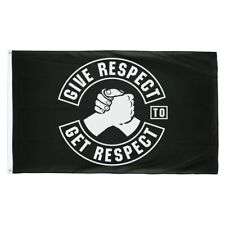 Fahne Biker Flagge Give Respect to get Respect 150 x 90cm mc club motorrad Motiv