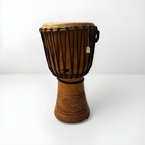 Djembe trommel aus holz - aus, mit