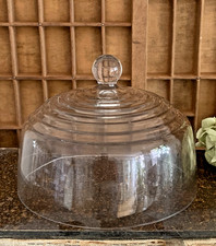 Alte Glasglocke Glashaube Glas Glocke Käseglocke Antik um 1900, TOP