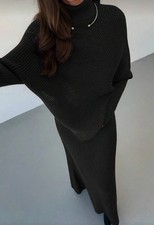 Damen Zweiteiler Pullover Mit