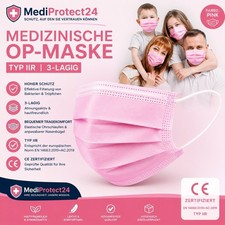 Medizinische OP-Maske Pink Typ